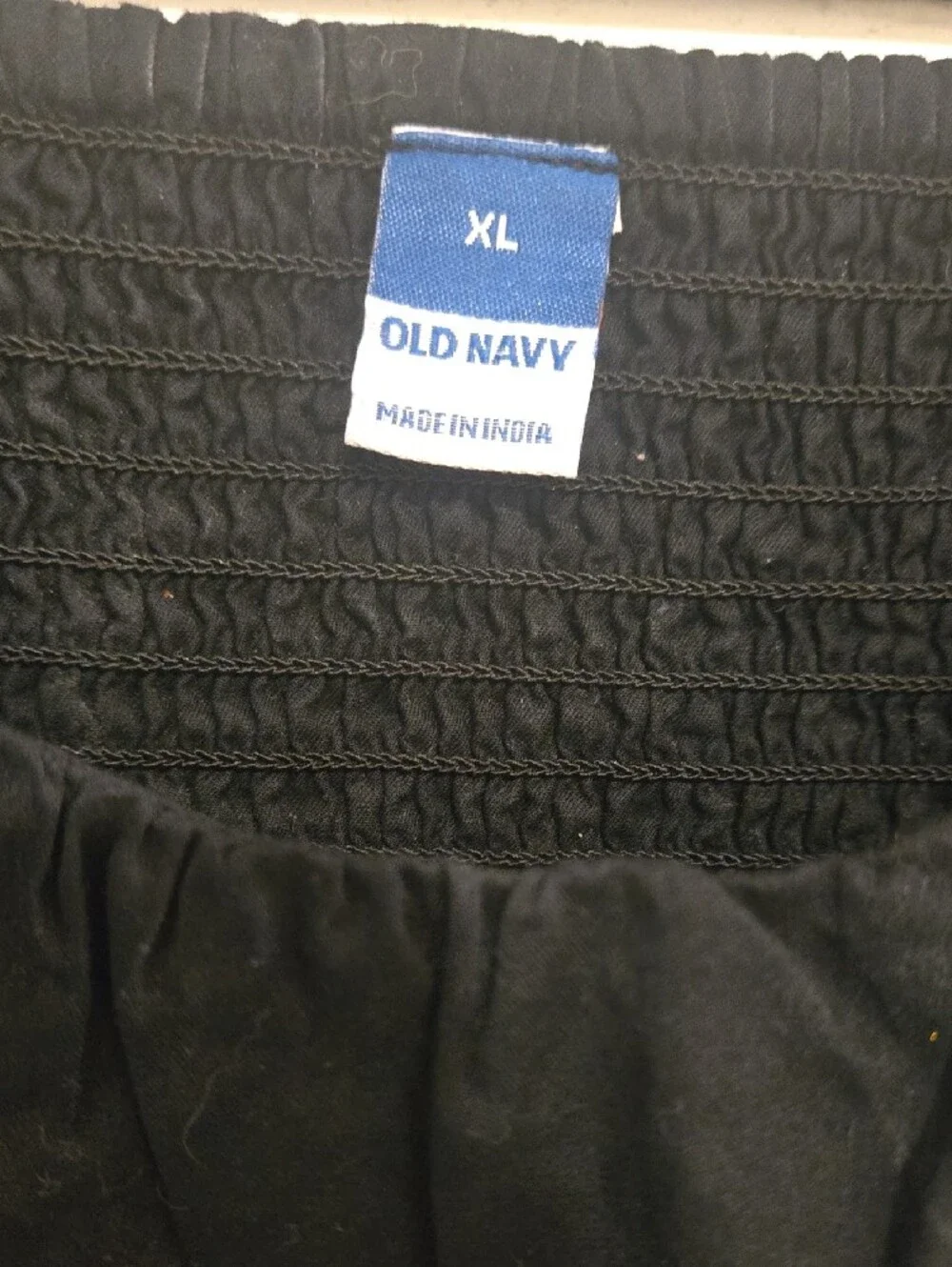 Old Navy Black Square Neck Puff Sleeve Blouse